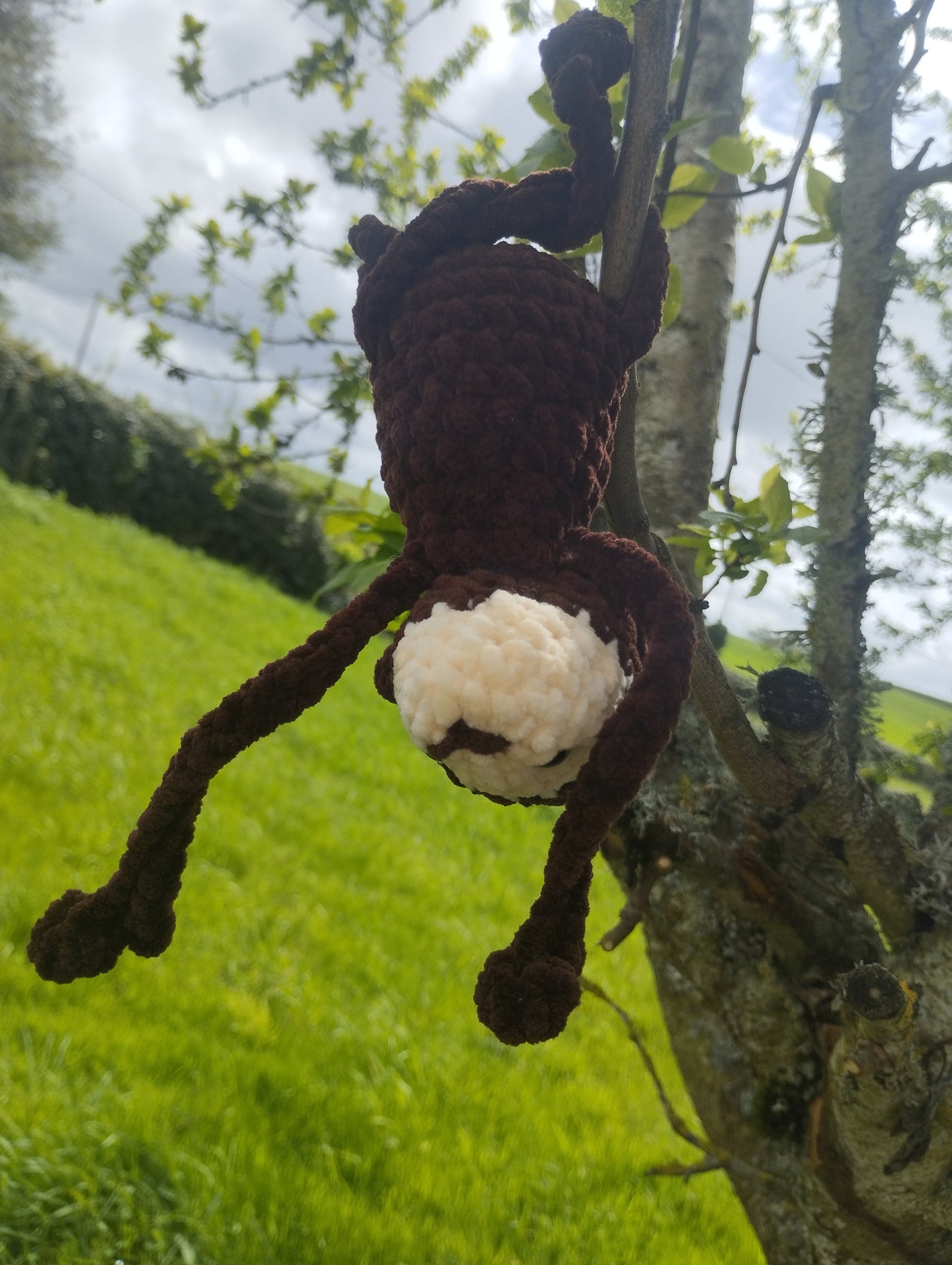 Hanging monkey buddy ready to ship leggy monkey