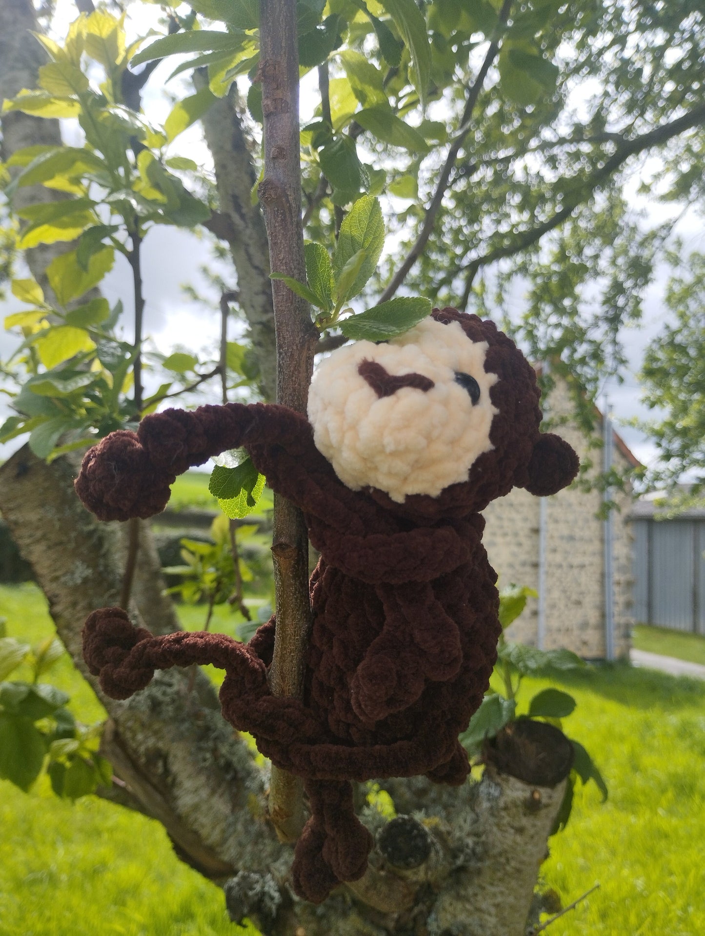 Hanging monkey buddy ready to ship leggy monkey