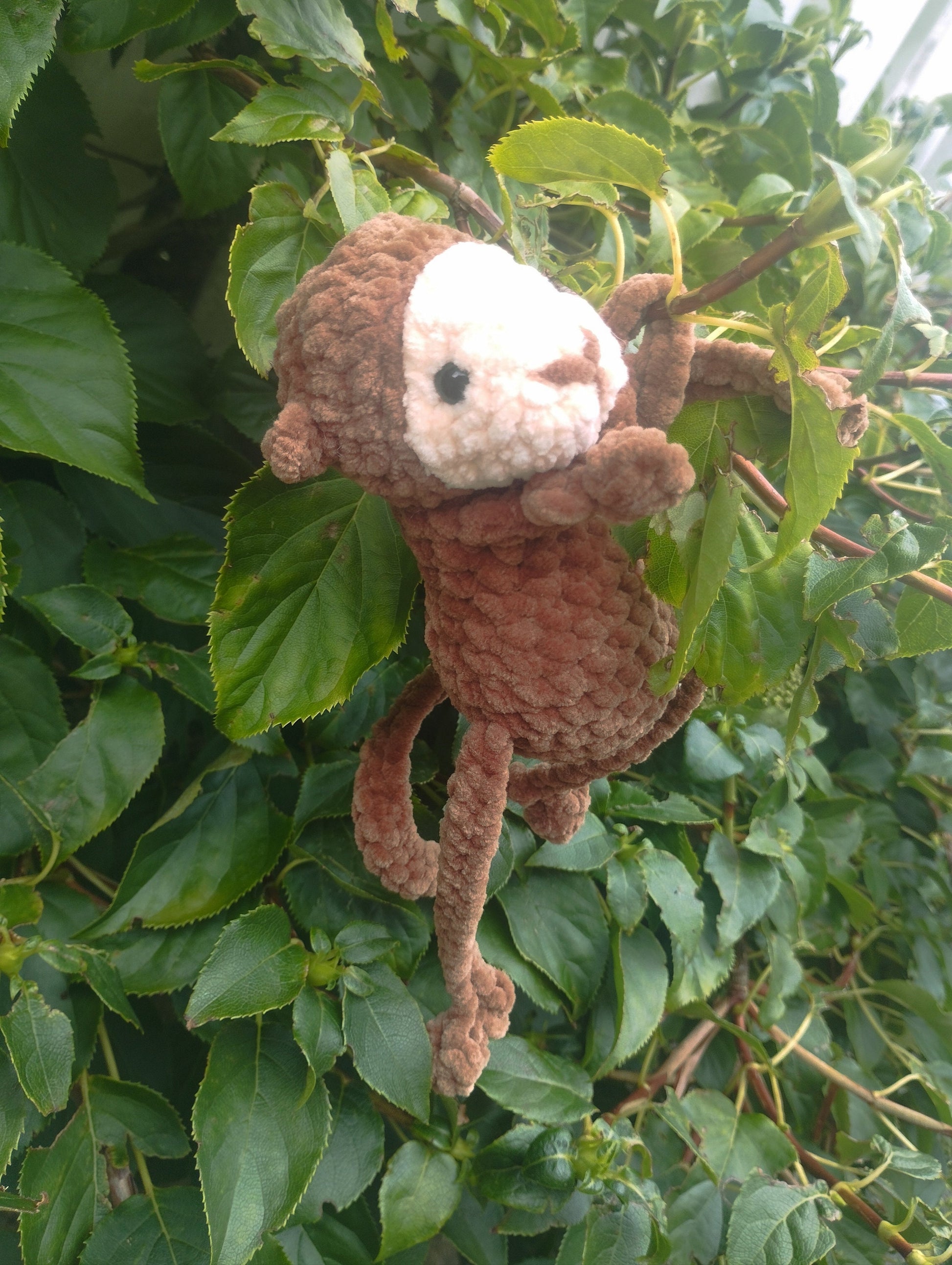 Hanging monkey buddy ready to ship leggy monkey