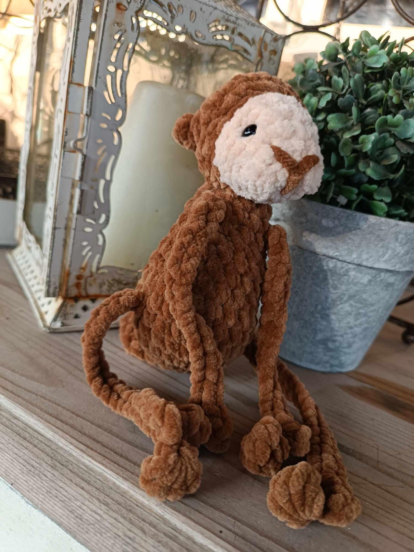 Hanging monkey buddy ready to ship leggy monkey