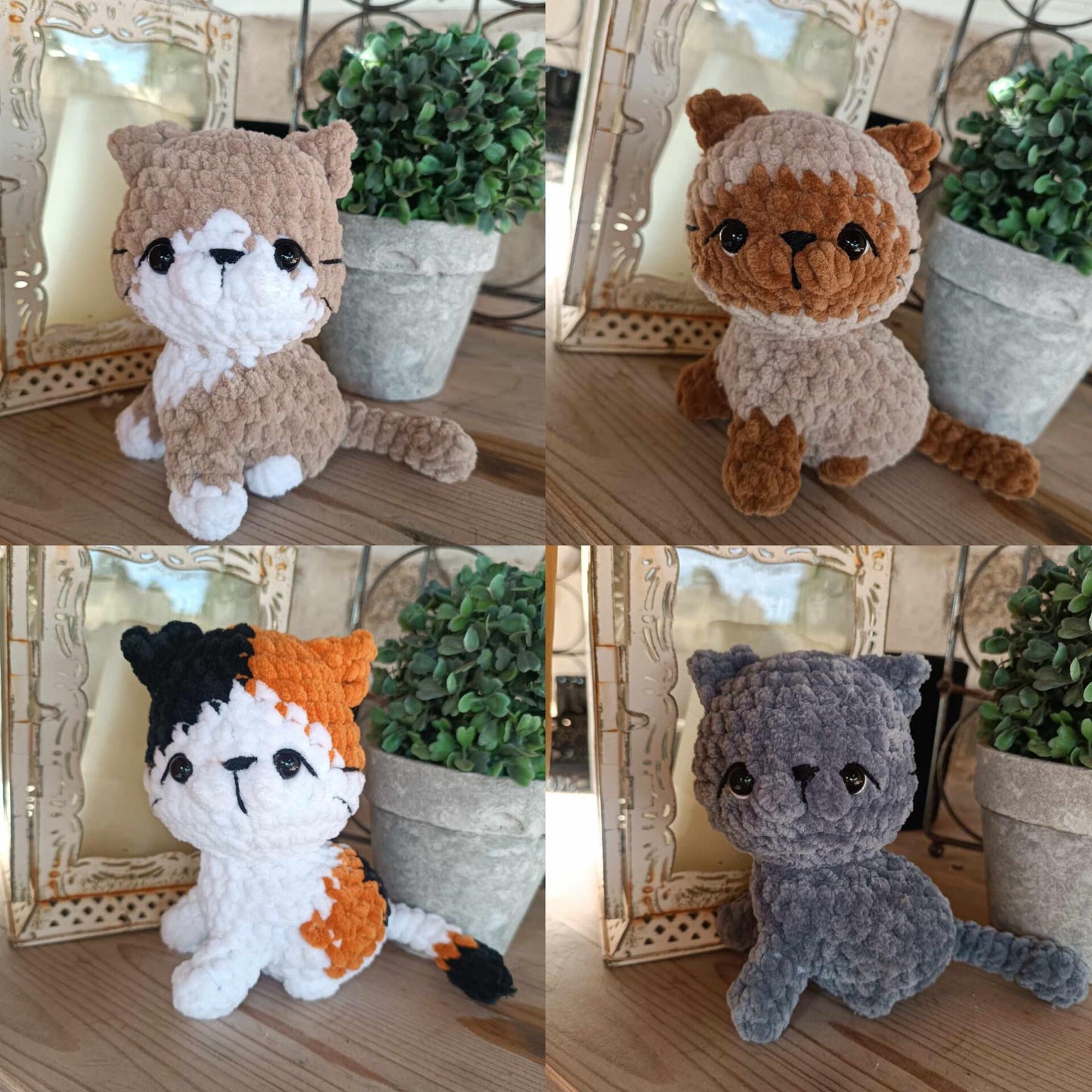 Crochet Kittens / handmade cats / customizable / crochet handmade plushies
