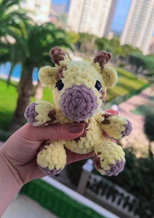 Handmade Giraffe Plushie. Amigurumi safari animal ready to ship