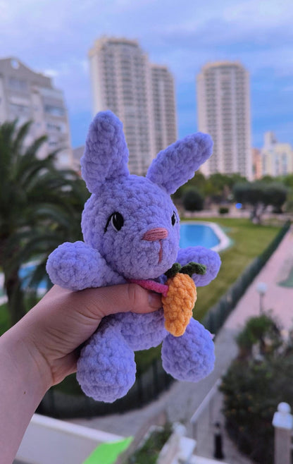 Handmade Rabbit Plushie. Amigurumi safari animal ready to ship