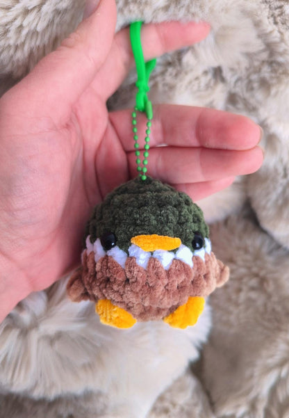 Handmade Crochet Duck  Chick Keychains | Cute Bag Buddies | Soft Plush Keyrings | Hypoallergenic / Oeko Tex Certified Yarn |
