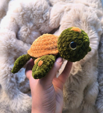 Turtle plushies 17cm x 17cm . Sea creature stuffed animals
