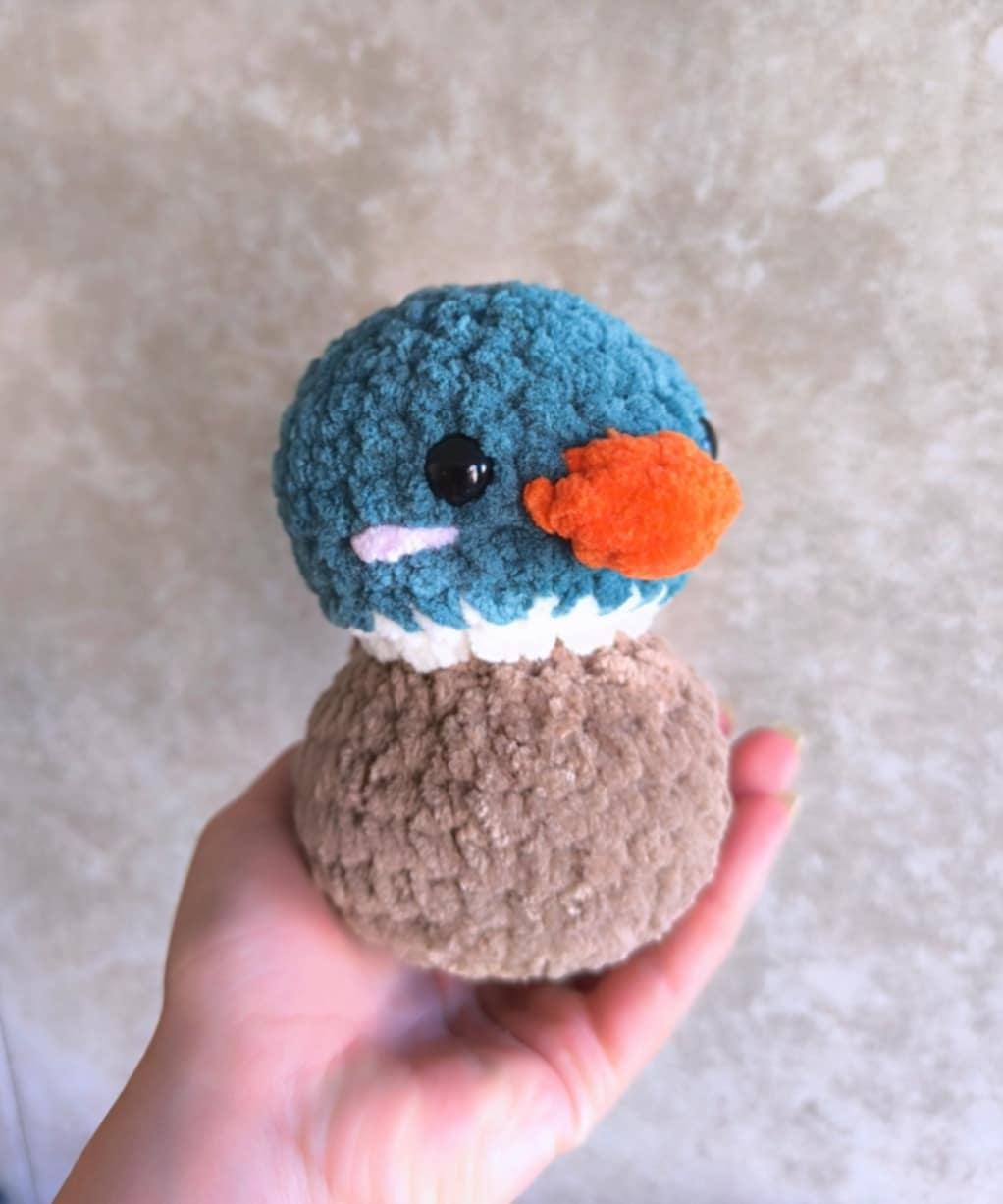 Handmade Crochet Rubber Duck | 15x12 cm Soft Plush | Safety Eyes or Embroidered Options | Baby & Kids Friendly