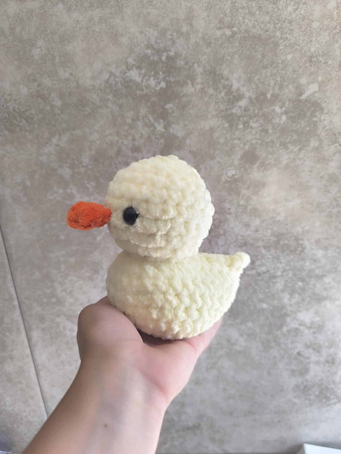 Handmade Crochet Rubber Duck | 15x12 cm Soft Plush | Safety Eyes or Embroidered Options | Baby & Kids Friendly
