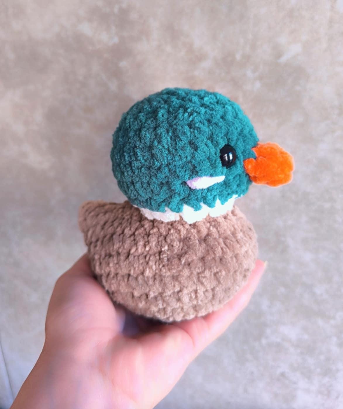 Handmade Crochet Rubber Duck | 15x12 cm Soft Plush | Safety Eyes or Embroidered Options | Baby & Kids Friendly