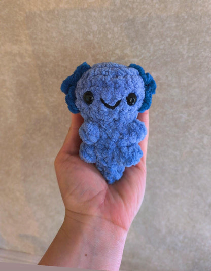 Handmade Mystery colour Crochet Axolotl – Soft Plushie Toy – Kawaii Gift – Amigurumi Animal – 12cm –