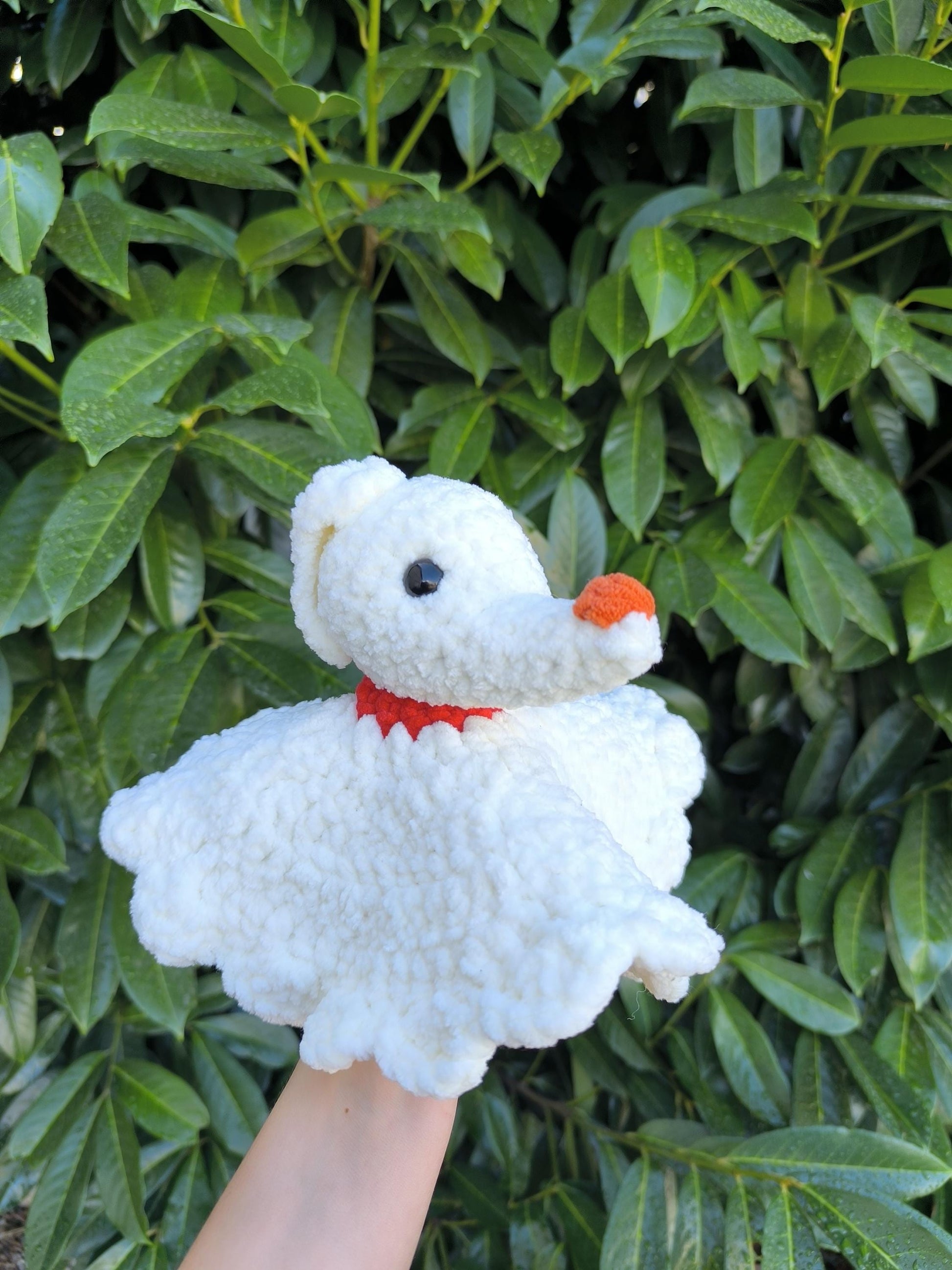 Handmade Crochet Ghost Dog Snuggler | Medium & Jumbo Sizes | Soft Plush | Toy Perfect Spooky Season Gift