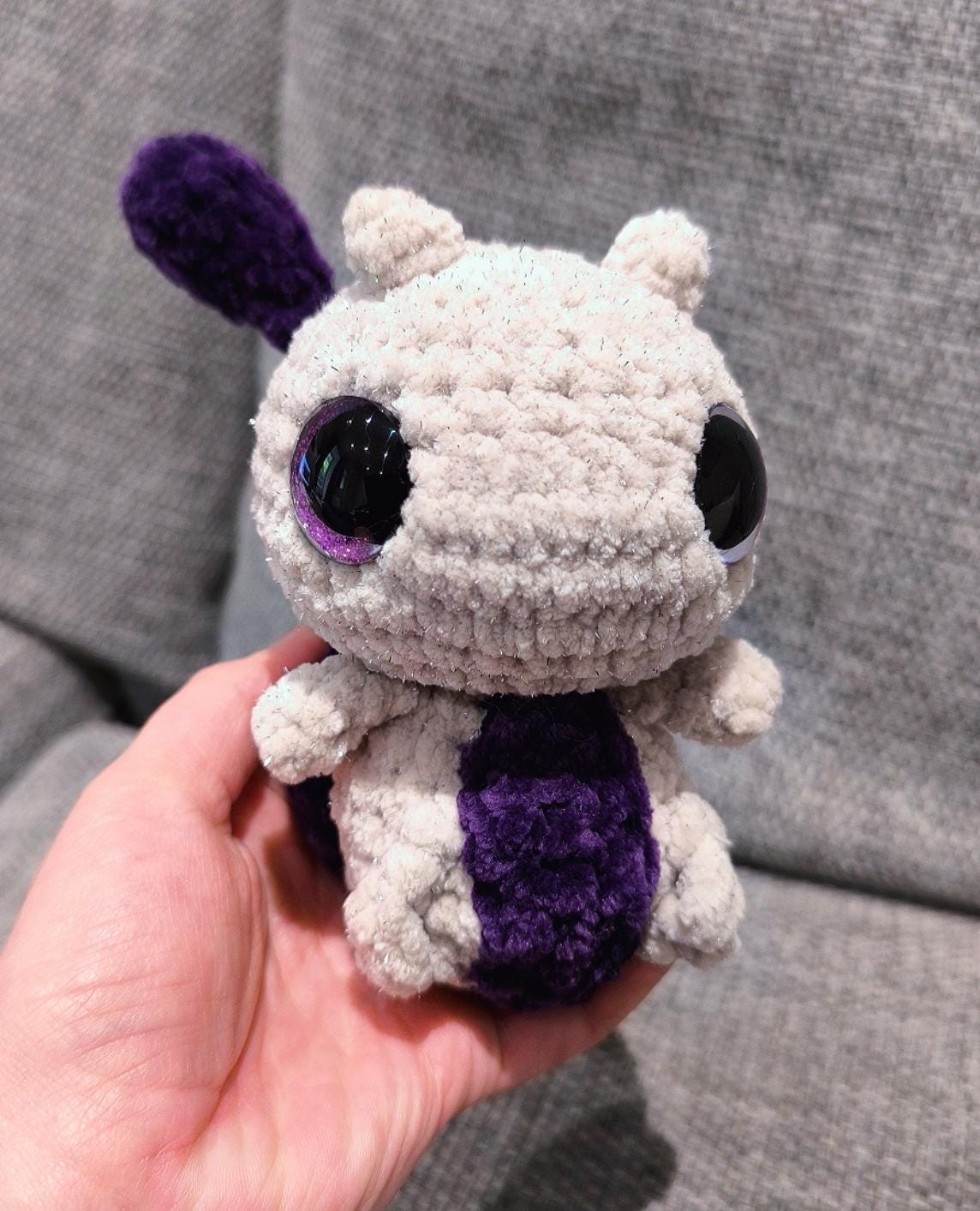 Crochet Psychic Chonkimon Plush – Handmade Amigurumi (18 cm)