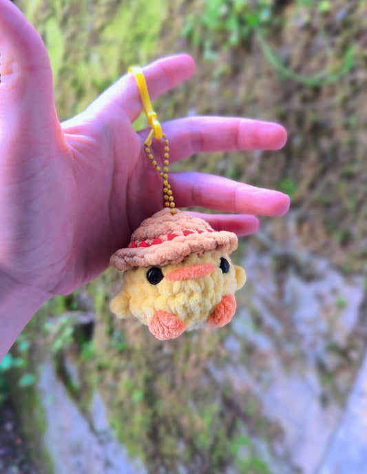 Handmade Crochet pirate Chick Keychains | Soft Plush Bag Buddies| Cute Handmade Accessories |Perfect Gifts him and her