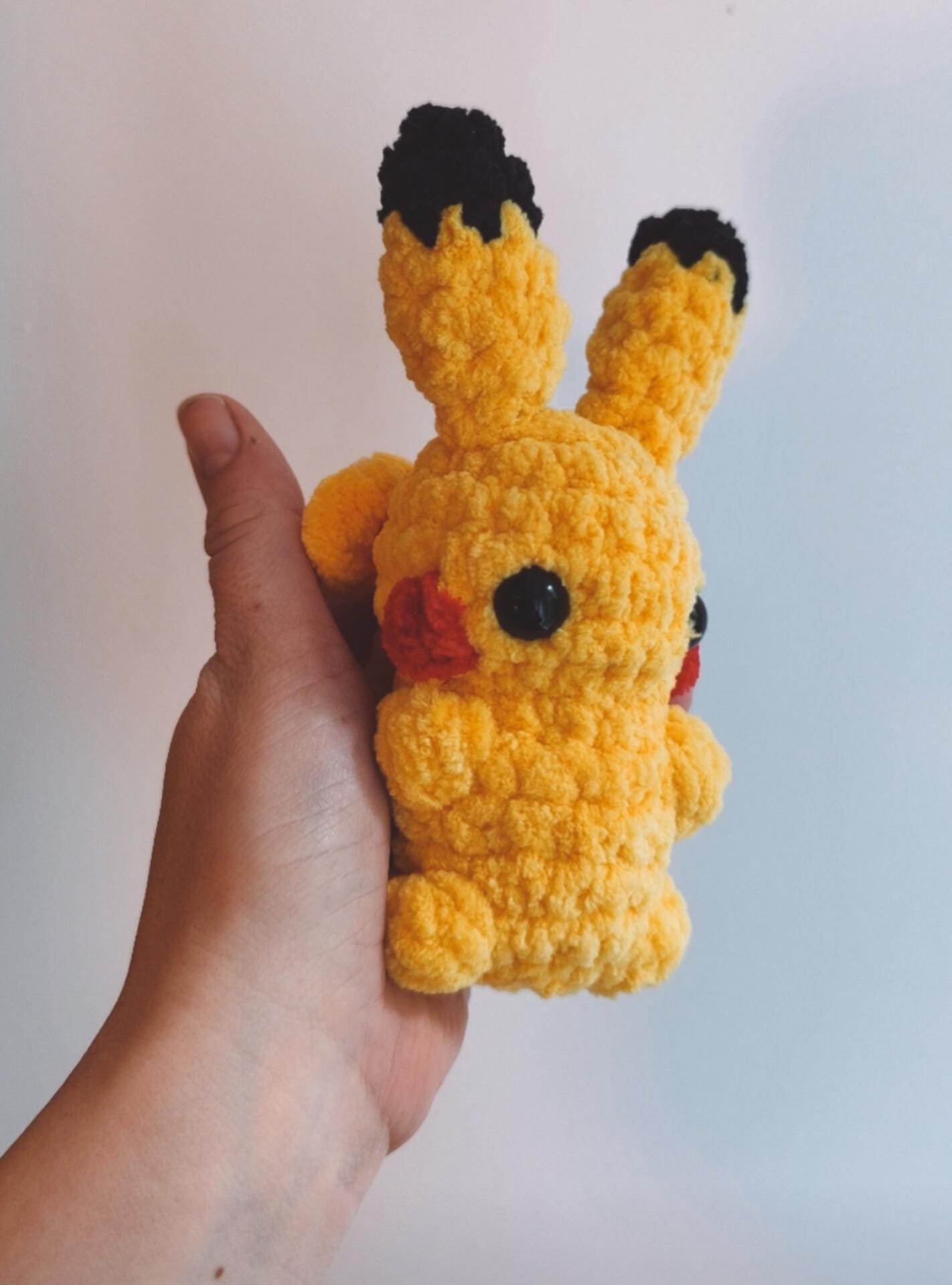 Handmade Crochet Mini Electric mouse plushie or bag buddy