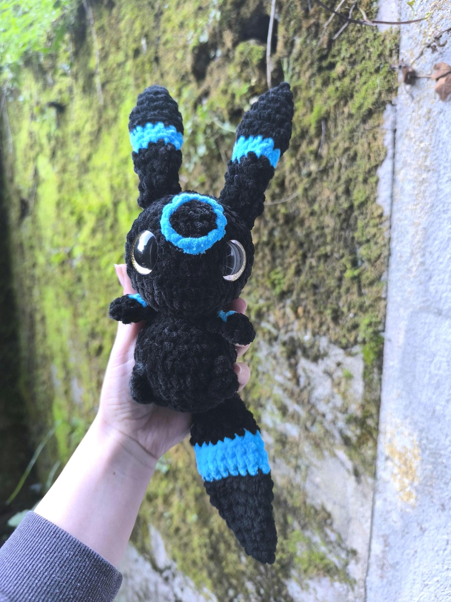 Handmade crochet special night fox chonkimon plushie