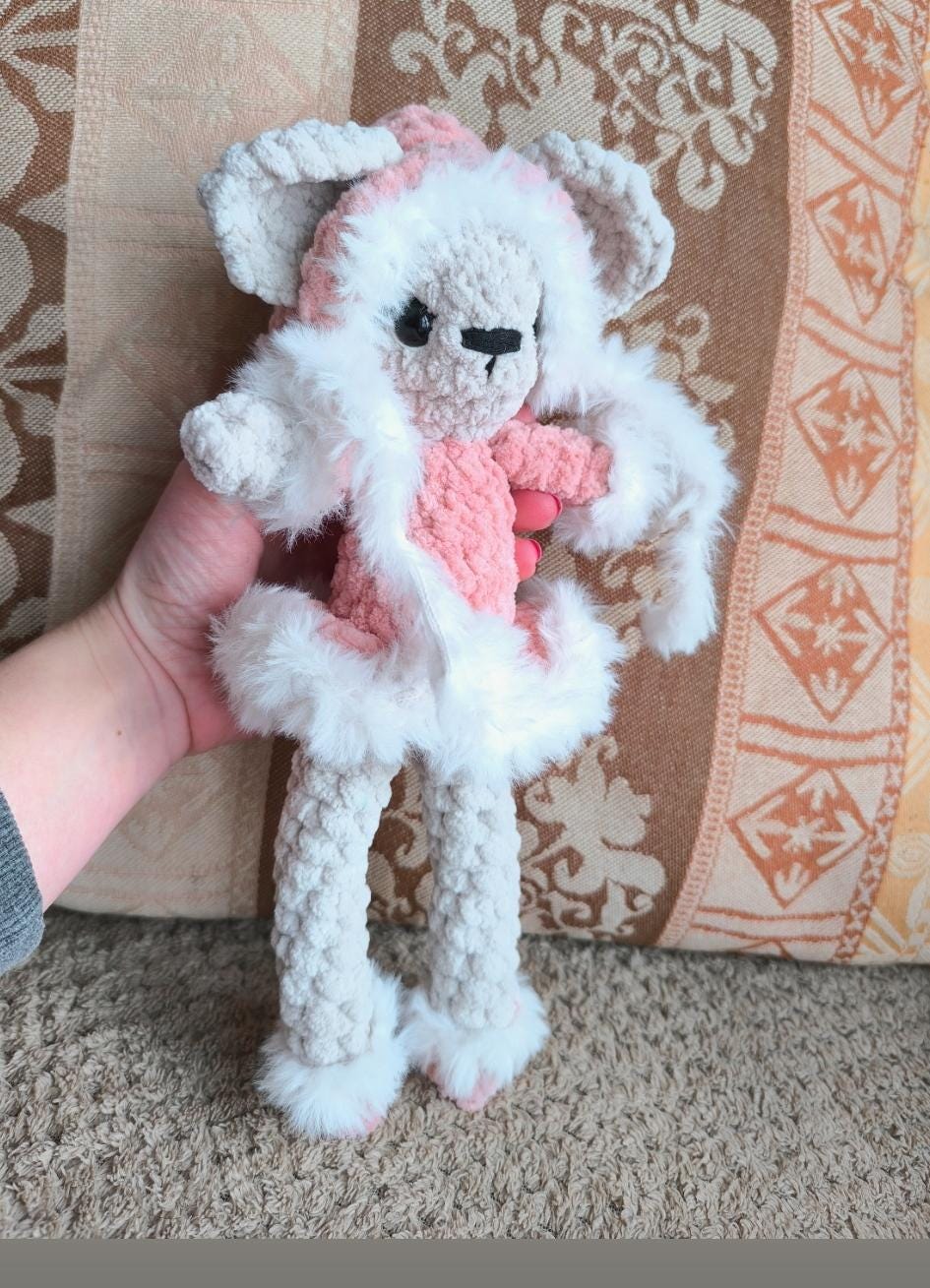 Brie the Mouse – Handmade Crochet Plushie | Winter Edition