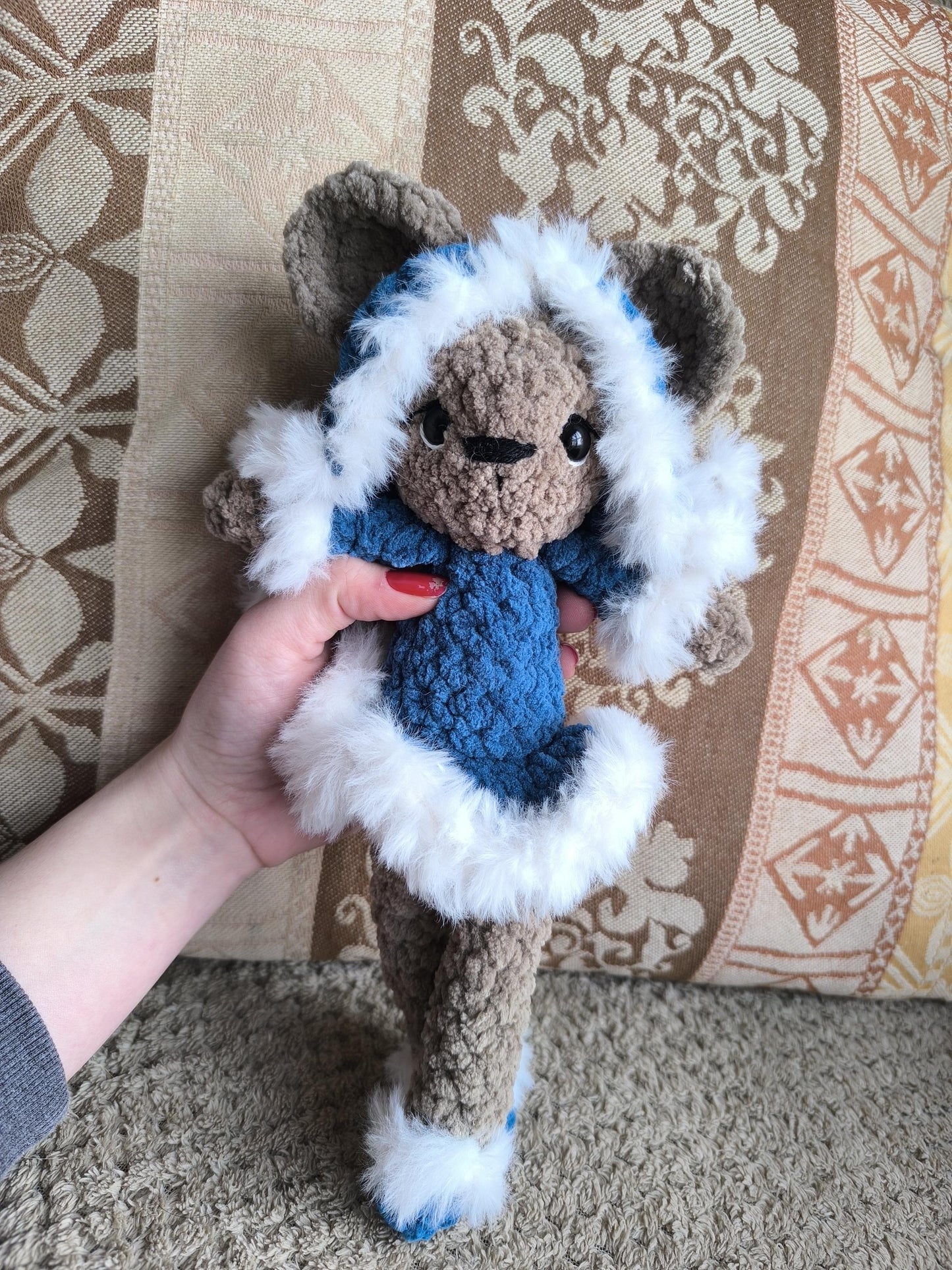 Brie the Mouse – Handmade Crochet Plushie | Winter Edition