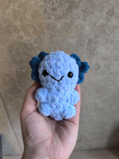 Handmade Mystery colour Crochet Axolotl – Soft Plushie Toy – Kawaii Gift – Amigurumi Animal – 12cm –