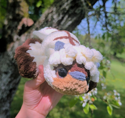 Handmade crochet sky bison