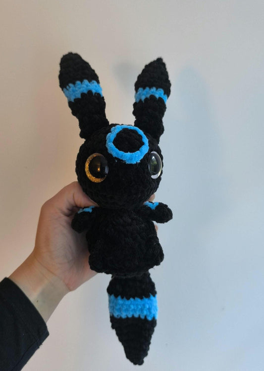 Handmade crochet special night fox chonkimon plushie